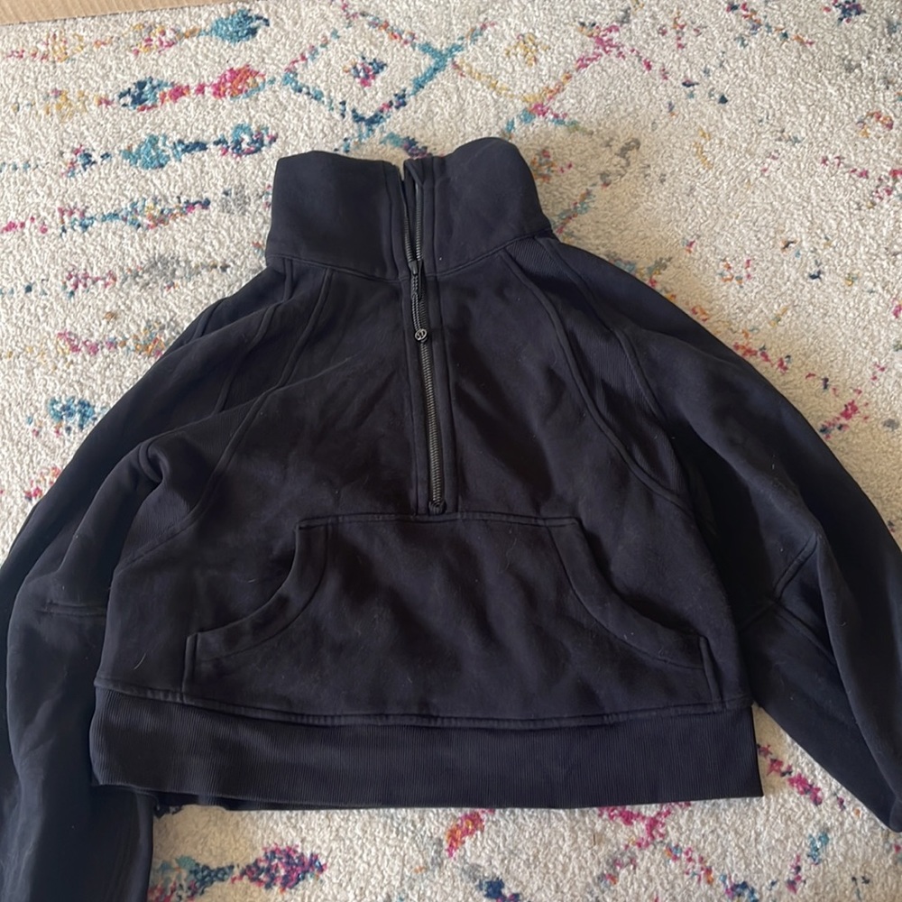 lululemon cropped scuba funnel neck - XS/S